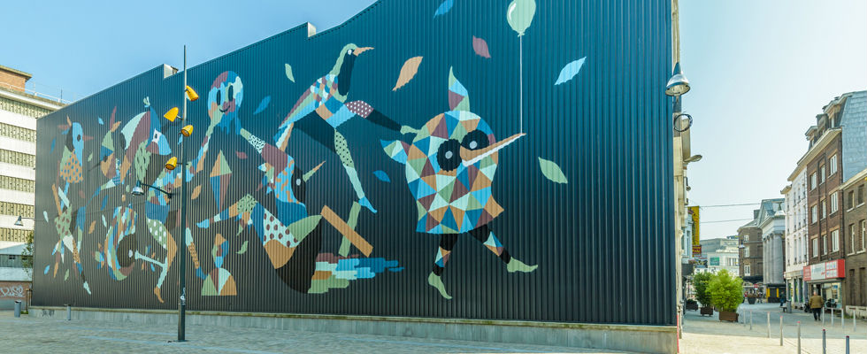 Foto van kunst festival Asphalte te Charleroi - Photo by WBT JP Remy