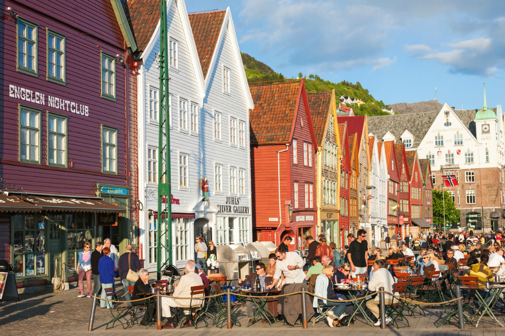 Bergen in Noorwegen. Beeld: TT (iStock)