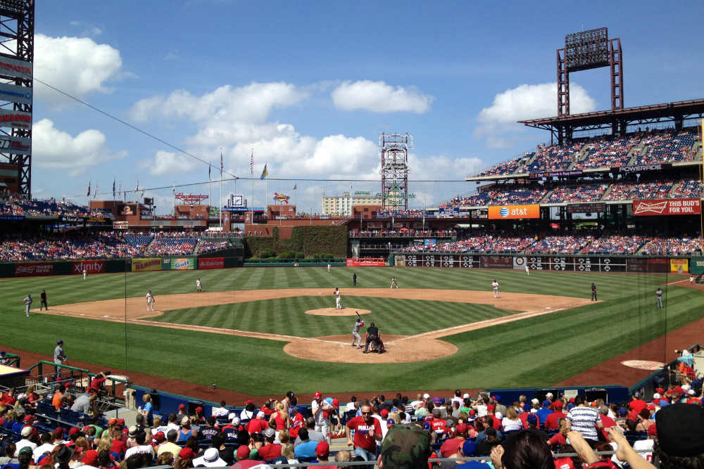 Honkbal in Philadelphia. Beeld: Robert Langeveld
