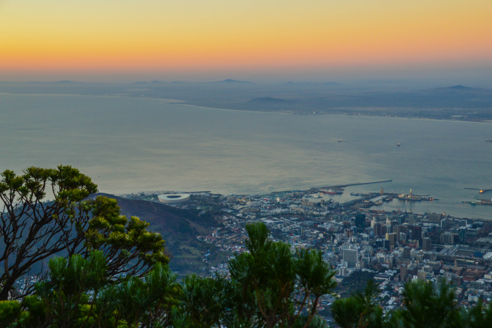 Tafelberg Kaapstad. Beeld: Esther Blaauwwiekel