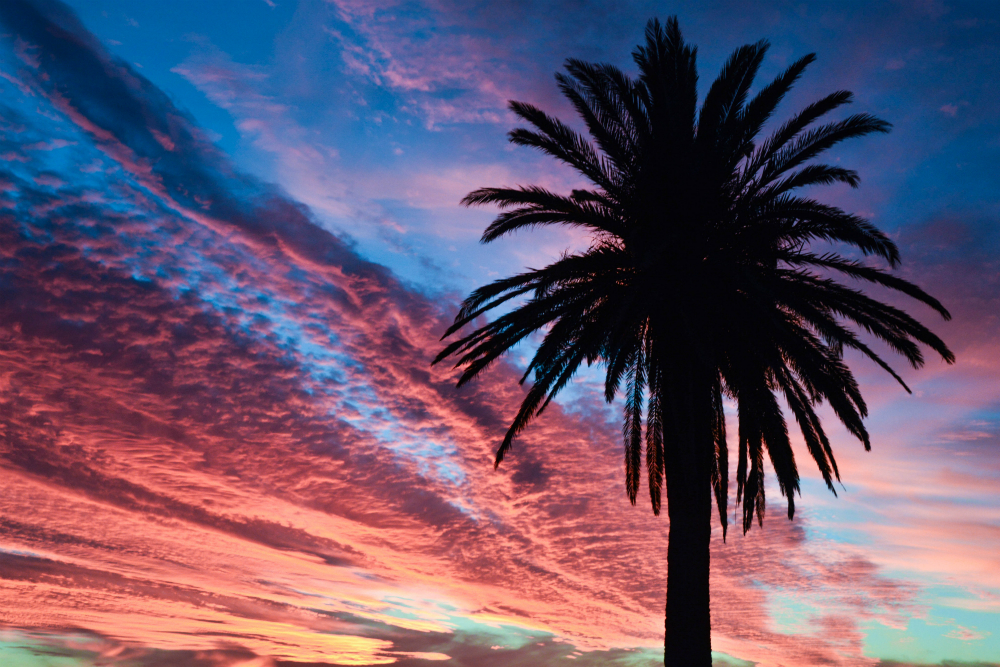 Zonsondergang Kaapstad. Beeld: Esther Blaauwwiekel