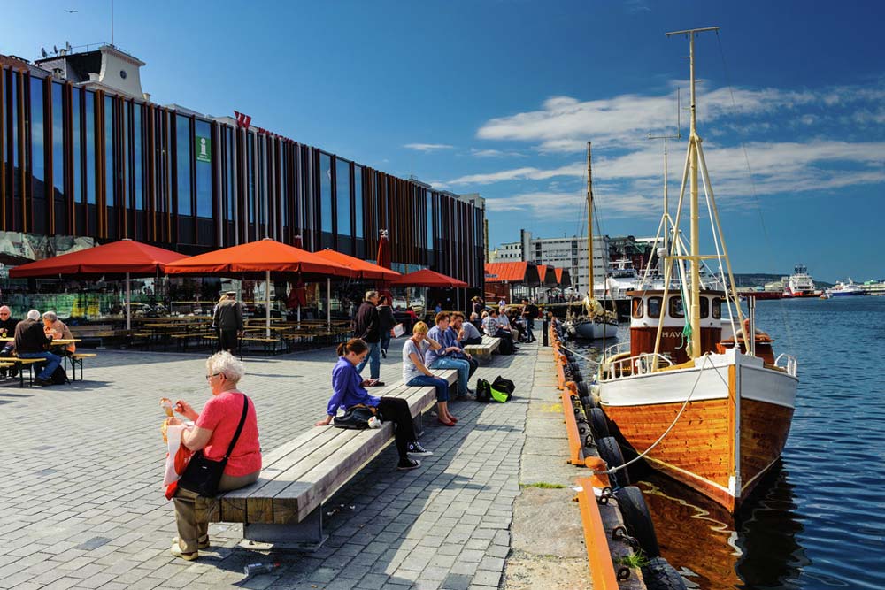 Informatiecentrum voor toeristen in Bergen. Beeld: Robin Strand (Bergen Tourist Board)