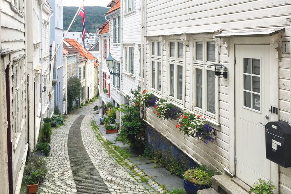 Straatjes in Bergen. Beeld: Bianca van der Ham - CityZapper
