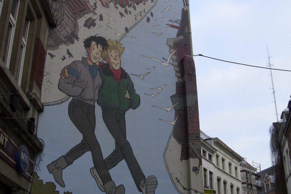 Street art in Brussel. Beeld: William Murphy (Flickr)