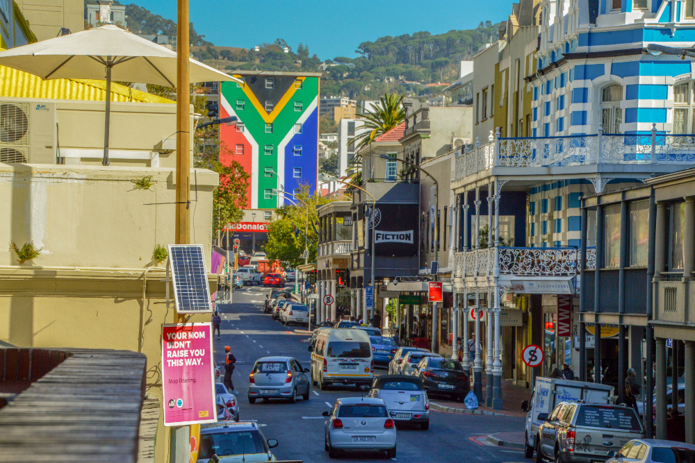Long Street in Kaapstad. Beeld: Esther Blaauwwiekel