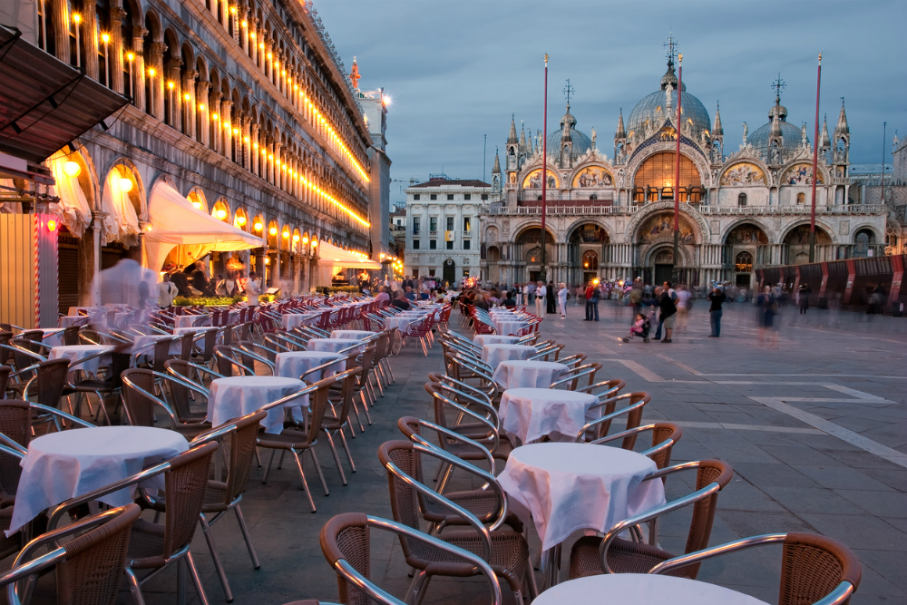 San Marcoplein in Venetië. Beeld: ClaudioStocco (iStock)